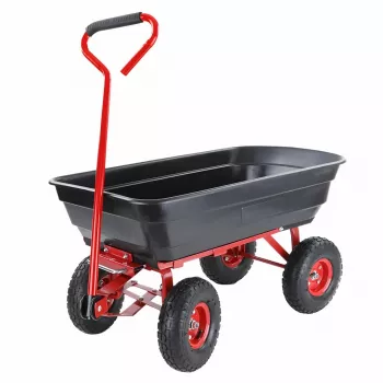 AWTOOLS záhradný vozík / sklápací vozík 4-kolesový 75L