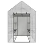 AWTOOLS záhradný skleník biely 143x143x195cm