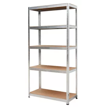 AWTOOLS regál 5 políc 180x90x40 cm nosnosť 250 kg na policu 5,0 mm pozinkovaná oceľ