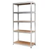 AWTOOLS regál 5 políc 180x90x40 cm nosnosť 250 kg na policu 5,0 mm pozinkovaná oceľ