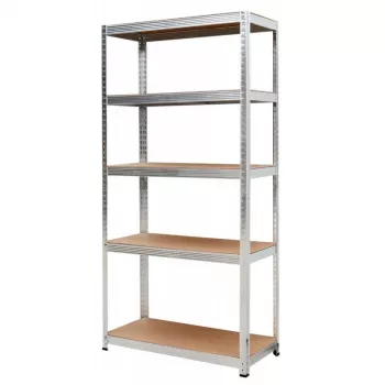 AWTOOLS regál 5 políc 180x90x40 cm nosnosť 250 kg na policu 5,0 mm pozinkovaná oceľ