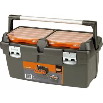 Bahco 4750PTB60 kufrík na náradie / organizér, 600 x 270 x 270 mm, polypropylén, čierny/oranžový, vyberateľná vložka, uzamykateľný
