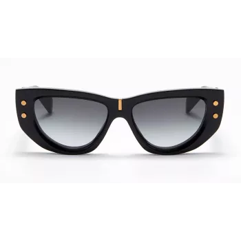 Balmain BPS-151A-55 dámske slnečné okuliare čierny acetát sivé polykarbonátové sklo 55 mm