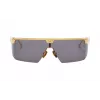 BALMAIN unisex slnečné okuliare BPS-147A-142 čierny acetátový rám hranaté sivé nylonové sklá 43/27/147 mm