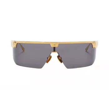 BALMAIN unisex slnečné okuliare BPS-147A-142 čierny acetátový rám hranaté sivé nylonové sklá 43/27/147 mm