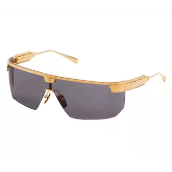 BALMAIN unisex slnečné okuliare BPS-147A-142 čierny acetátový rám hranaté sivé nylonové sklá 43/27/147 mm