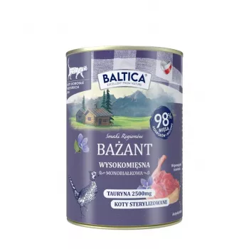 BALTICA Regional Flavours Adult krmivo pre mačky bažant 400g