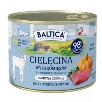 BALTICA Smaki Regionów teľacie mäso mokré krmivo pre mačky - 185g