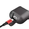 Baseus Apple 2in1 silikónové ochranné puzdro a bezdrôtová nabíjačka pre AirPods čierne