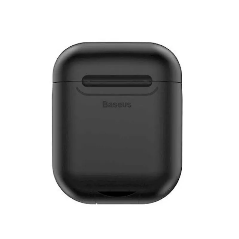 Baseus Apple 2in1 silikónové ochranné puzdro a bezdrôtová nabíjačka pre AirPods čierne