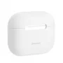 Baseus Apple AirPods 3 super tenké silikónové puzdro biela