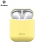 Baseus Apple Silica Series ultra tenké silikónové puzdro pre AirPods 1/2 žlté