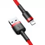 Baseus Cafule Lightning kábel 2A 3m červený/čierny (CALKLF-R09)