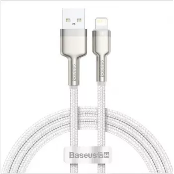 Baseus Cafule Metal kábel USB-A na Lightning 1,0m 2,4A biely