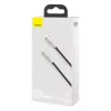 Baseus Cafule Series kovový USB-C na Lightning kábel PD 20W 1m čierny