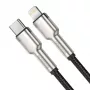 Baseus Cafule Series kovový USB-C na Lightning kábel PD 20W 1m čierny