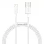 Baseus Superior Series Kábel USB-A na Lightning, 2,4 A, 2 m, biely (CALYS-C02)