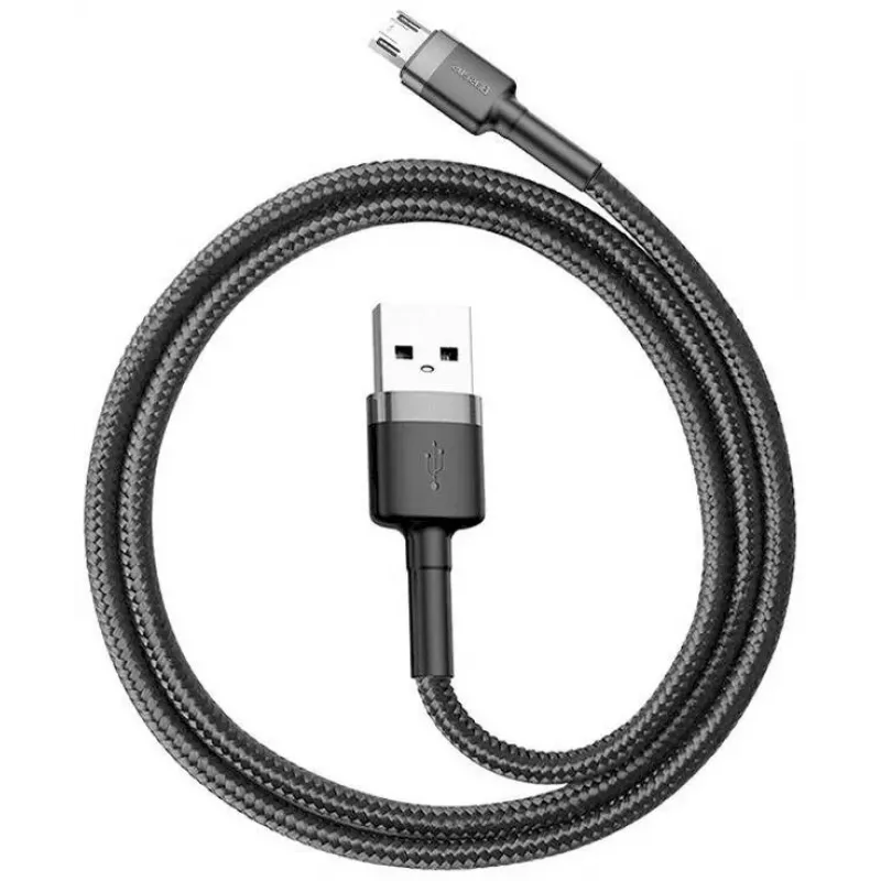 Baseus Cafule USB 2.0 Type-A na Micro B konektor samec-konektor samec kábel 2m (čierny)