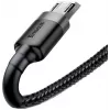 Baseus Cafule USB 2.0 Type-A na Micro B konektor samec-konektor samec kábel 2m (čierny)