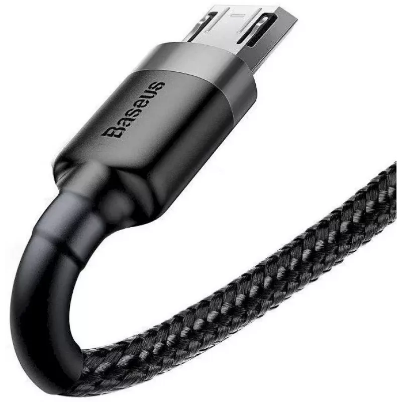 Baseus Cafule USB 2.0 Type-A na Micro B konektor samec-konektor samec kábel 2m (čierny)