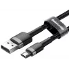 Baseus Cafule USB 2.0 Type-A na Micro B konektor samec-konektor samec kábel 2m (čierny)