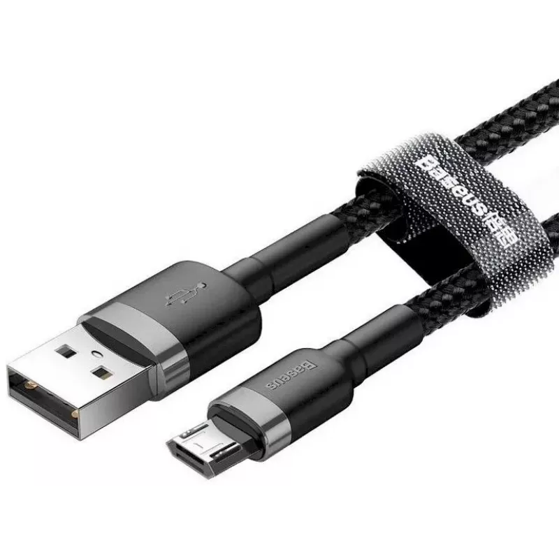 Baseus Cafule USB 2.0 Type-A na Micro B konektor samec-konektor samec kábel 2m (čierny)
