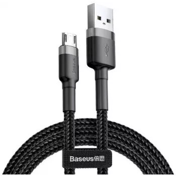 Baseus Cafule USB 2.0 Type-A na Micro B konektor samec-konektor samec kábel 2m (čierny)