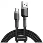 Baseus Cafule USB 2.0 Type-A na Micro B konektor samec-konektor samec kábel 2m (čierny)