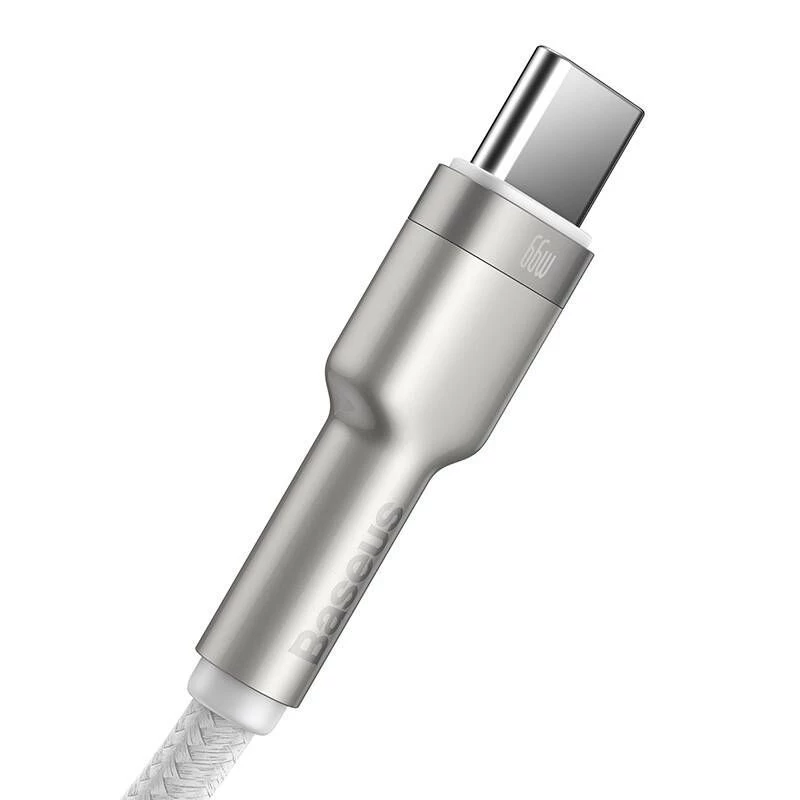Baseus Cafule USB-A na USB-C kábel, 66W, 1m, biely