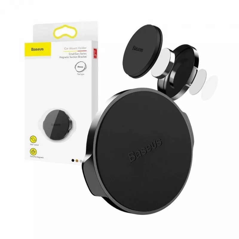 Baseus držiak do auta Small Ears Series magnetický držiak čierny