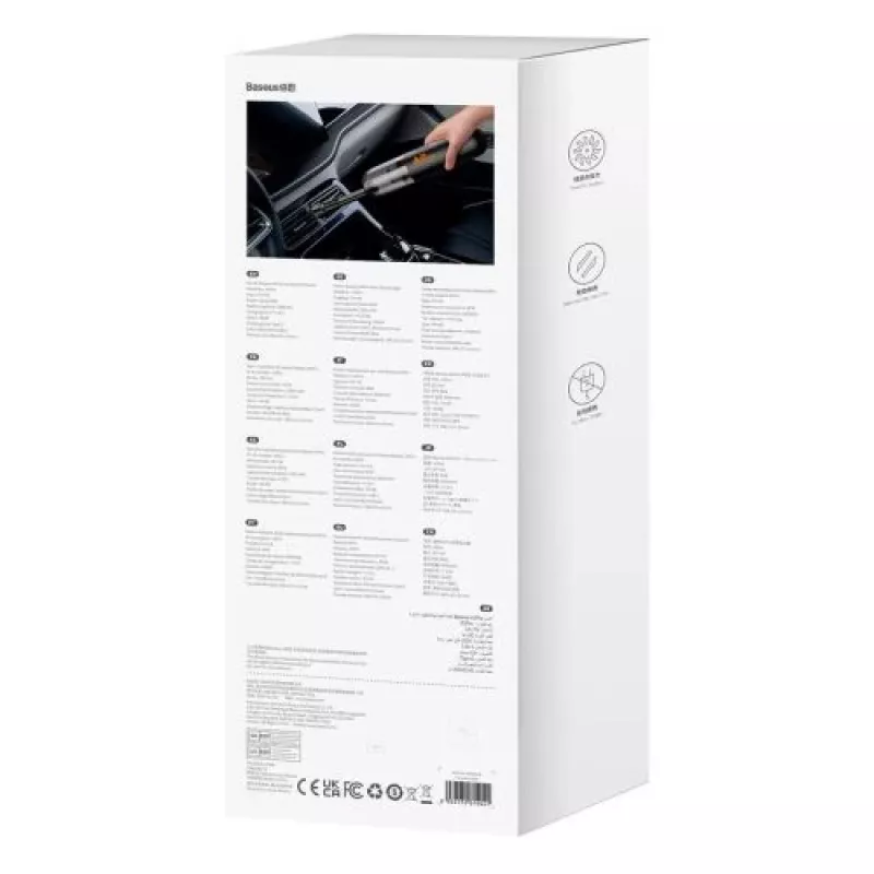 Baseus auto vysávač A2 Pro, sací výkon 6000Pa, 80W, čierny