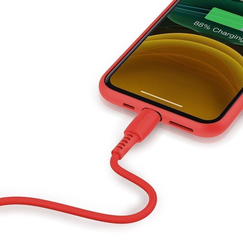 Baseus Colorful kábel USB-A na Lightning 2.4A 1.2m červený