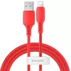 Baseus Colorful kábel USB-A na Lightning 2.4A 1.2m červený