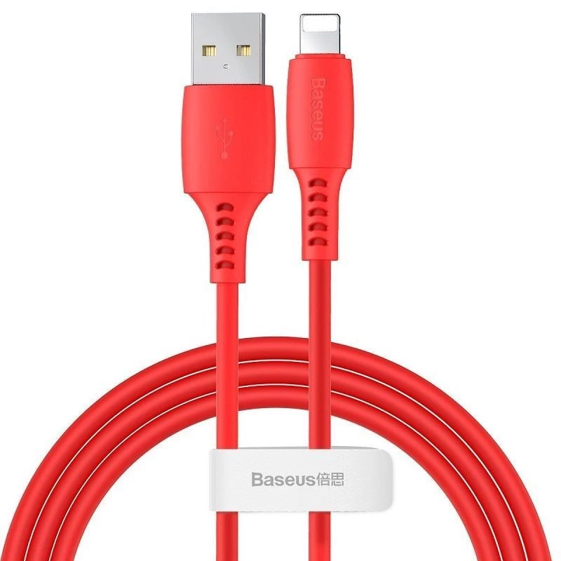 Baseus Colorful kábel USB-A na Lightning 2.4A 1.2m červený