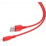 Baseus Colorful kábel USB-A na Lightning 2.4A 1.2m červený