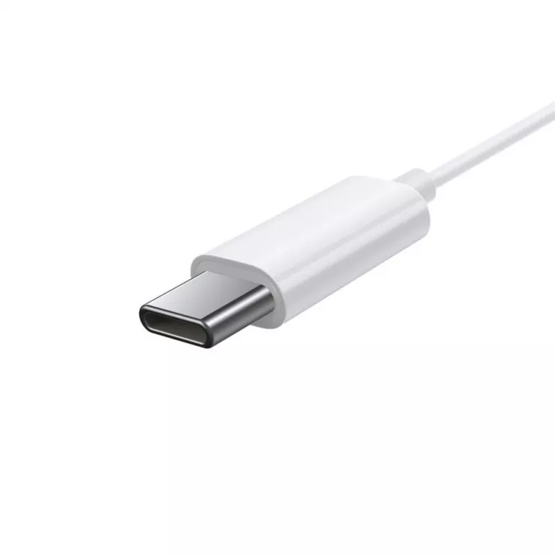 Baseus Encok C17 In-Ear káblové slúchadlá s USB Type-C mikrofónom biela (NGCR010002)