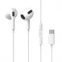 Baseus Encok C17 In-Ear káblové slúchadlá s USB Type-C mikrofónom biela (NGCR010002)