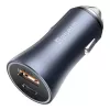 Baseus Golden Contactor Pro auto nabíjačka 40W USB-A USB-C QC4.0+ PD SCP sivá