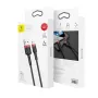 Baseus Lightning Cafule kábel 2A, 3m červený/čierny (CALKLF-R91)