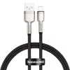 Baseus Lightning Cafule Series kovový dátový kábel 2.4A 0.25m čierny