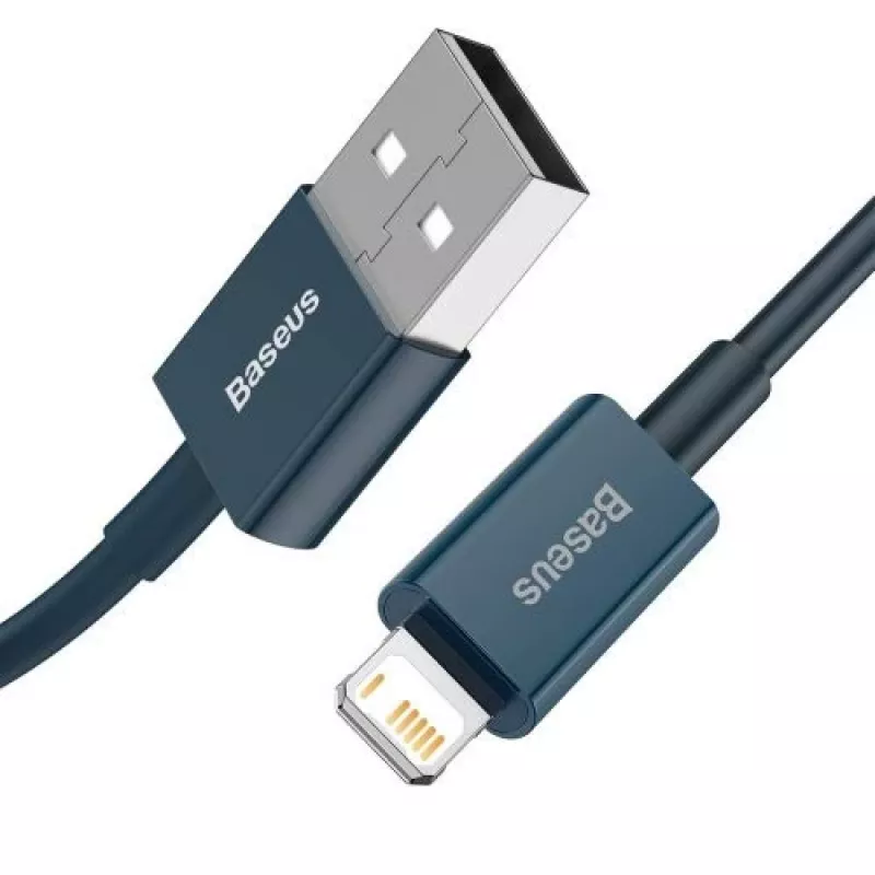 Baseus Lightning Superior Series kábel, rýchle nabíjanie, dáta 2,4A, 1m modrý (CALYS-A03)