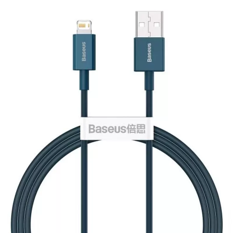 Baseus Lightning Superior Series kábel, rýchle nabíjanie, dáta 2,4A, 1m modrý (CALYS-A03)
