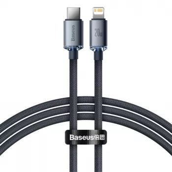 Baseus Lightning na USB-C PD QC kábel 20W 480Mbps 1,2m čierny