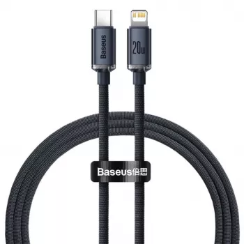 Baseus Lightning na USB-C PD QC kábel 20W 480Mbps 1,2m čierny