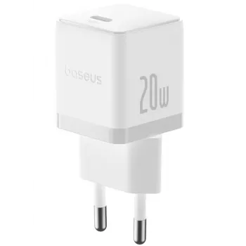 Baseus Palm Series USB-C PD cestovná nabíjačka 20W biela