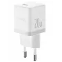 Baseus Palm Series USB-C PD cestovná nabíjačka 20W biela