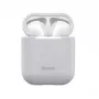 Baseus Silica Series Ultra-Thin silikónové ochranné puzdro pre AirPods 1/2 sivé