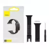 Baseus Slip-Thru náramok pre Apple Watch 3/4/5/6/SE 38mm/40mm čierny (LBWSE-01)