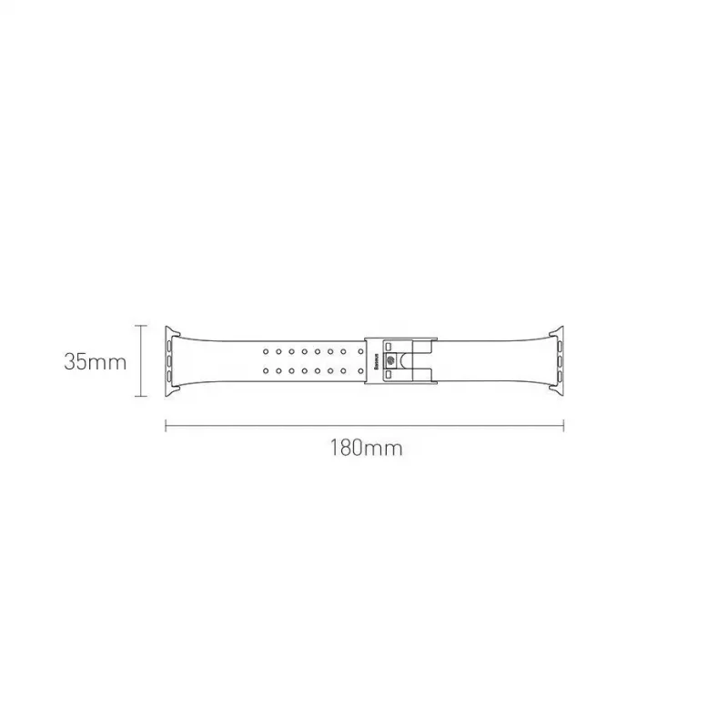 Baseus Slip-Thru náramok pre Apple Watch 3/4/5/6/SE 38mm/40mm čierny (LBWSE-01)