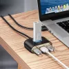 Baseus Square Round USB adaptér USB 3.0 / 3x USB 2.0 / 1m